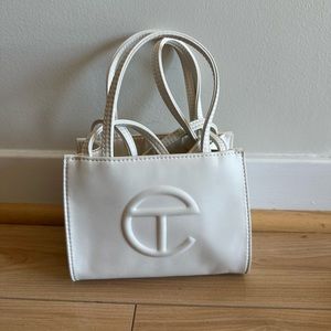 Telfar Shopping Bag Small White
